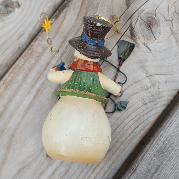 Sweet RETRO Look Snowman Ornament Christmas Tree - Picture 3 of 4